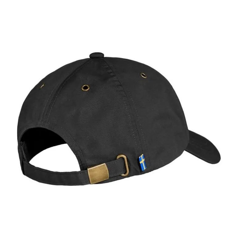 Fjallraven Recycled Polyester Organic Cotton Baseball Caps Unisex Black-1