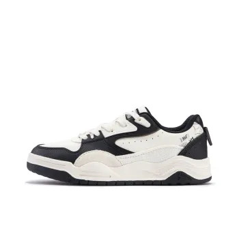 361° Type Burning Series Anti-Slip Wear-Resistant Low-Top Skateboard Shoes Women's Black White