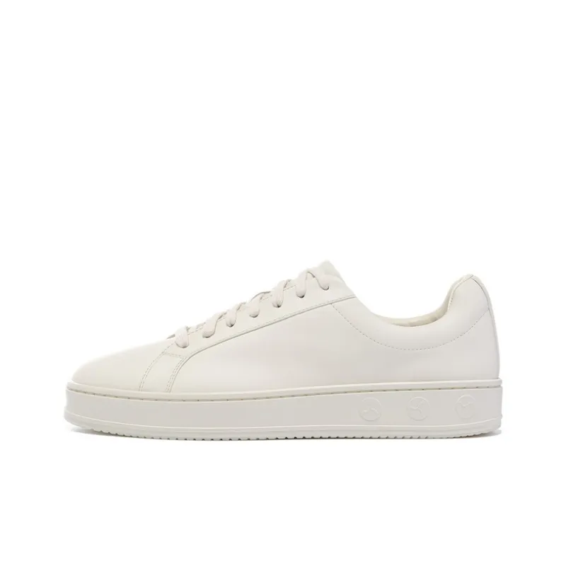 LI NING 1990 Classic Collection Low Top Skateboard Shoes Women's Ecru-0