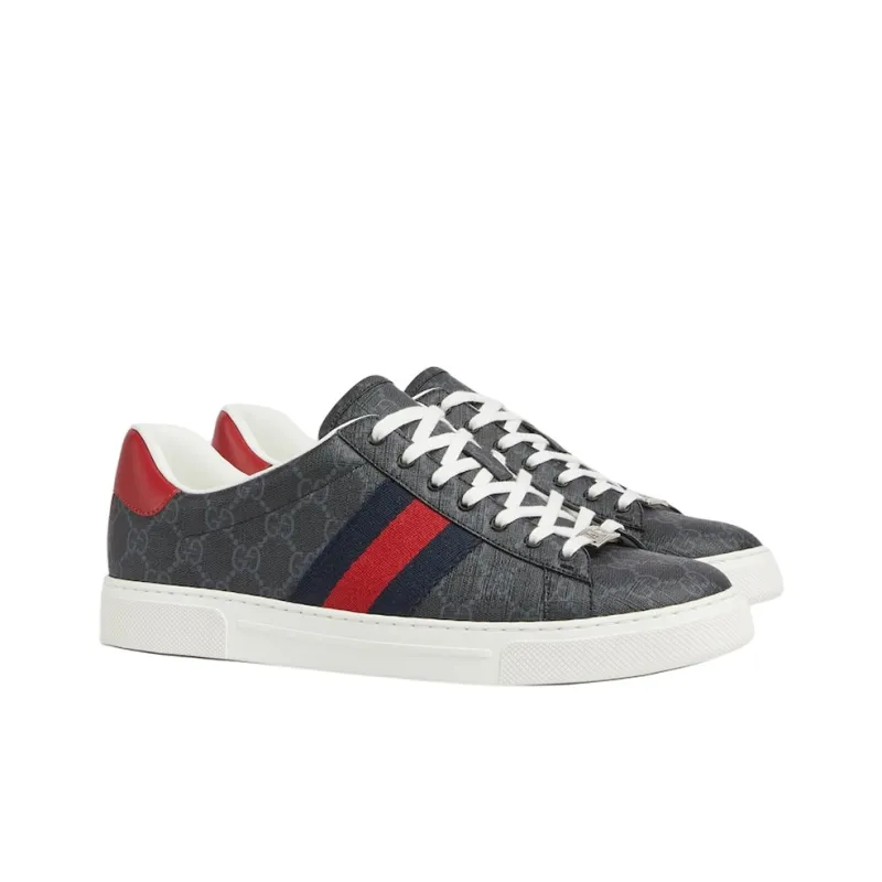 GUCCI Ace 'GG Supreme Canvas Black'-2