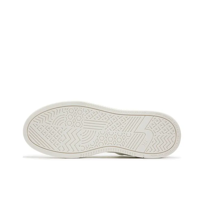 361° Anti Slip Wear Resistant Low Top Skateboard Shoes Women's White Gray-4