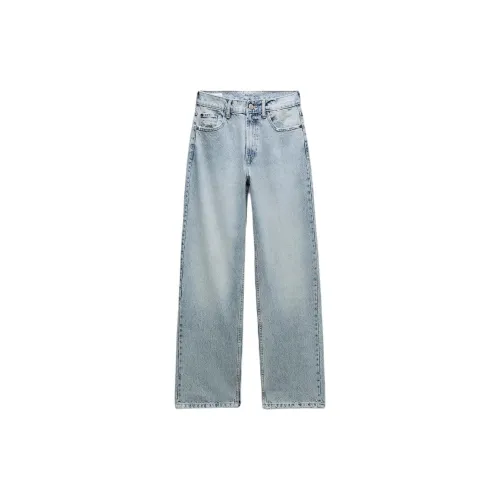 ZARA Trf Jeans Women's Light Blue