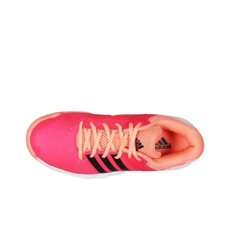 Adidas Quick Force 5.1 Cushioning Anti-Slip Wear-Resistant Balance Impact-Resistant Low-Top Badminton Shoes Women's Red-2
