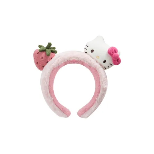 GUKOO Plush Headbands Women's Light Rouge Pink