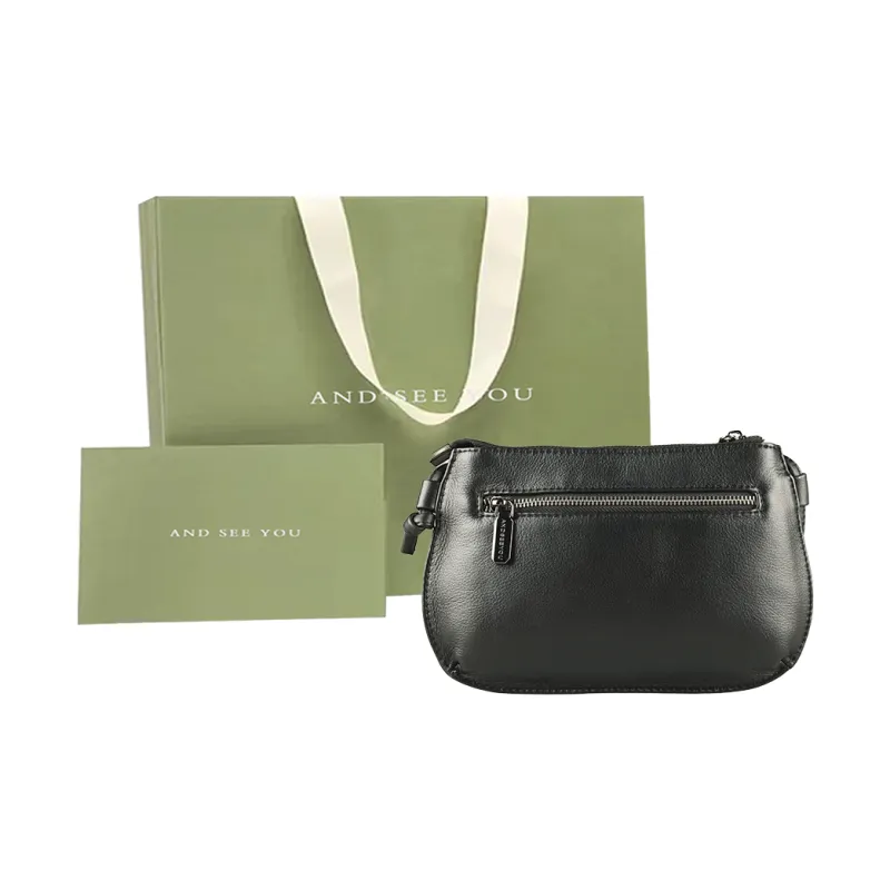 ANDSEEYOU Cow Leather Shoulder Bag, Crossbody Bag Regular Women's Green/Black-1