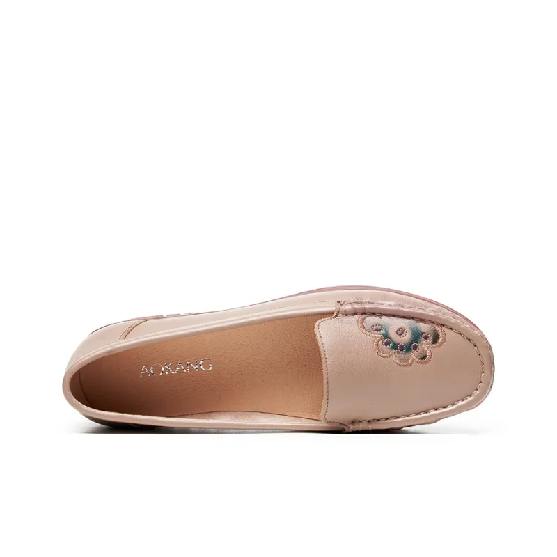 AOKANG Beanie Shoes Women's Apricot-2