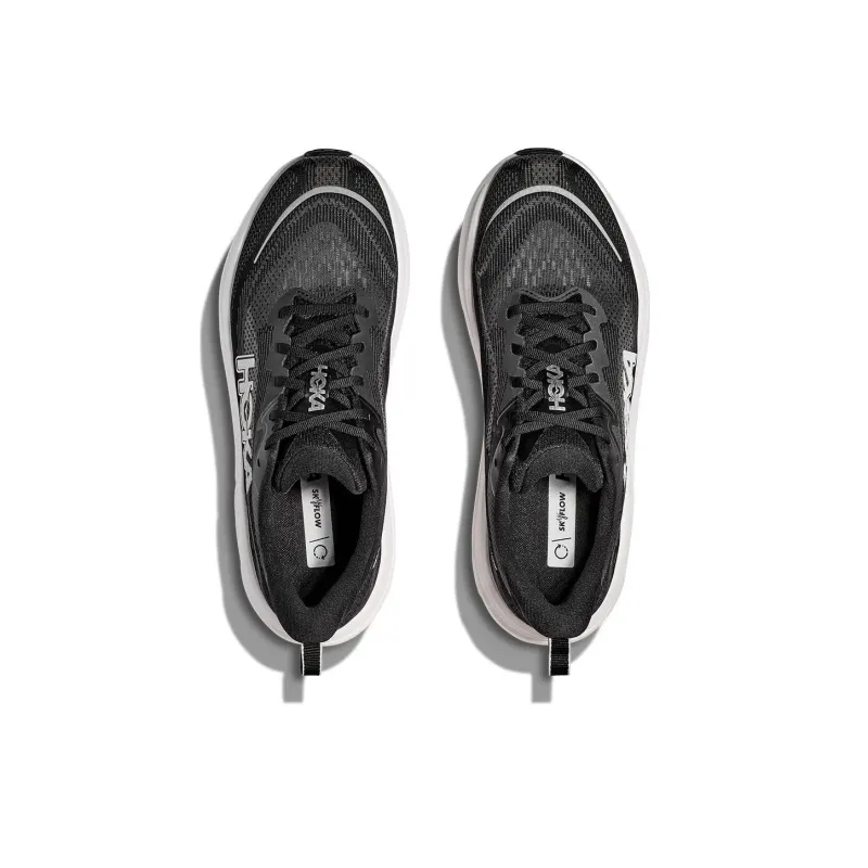 HOKA ONE ONE SKYFLOW Anti Slip Wear Resistant Low Top Running Shoes Men's Black White-3