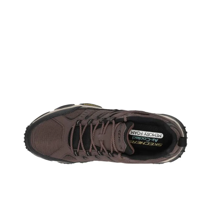 Skechers Breathable Lightweight Rebound Low Top Casual Running Shoes Men's Black-3