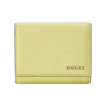 GUCCI Leather Wallet Men's Lime Green