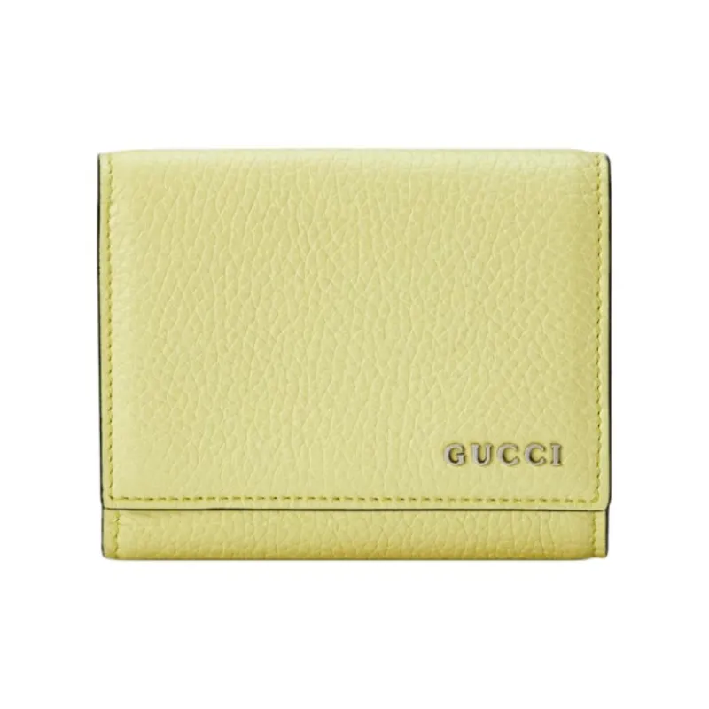 GUCCI Leather Wallet Men's Lime Green-0