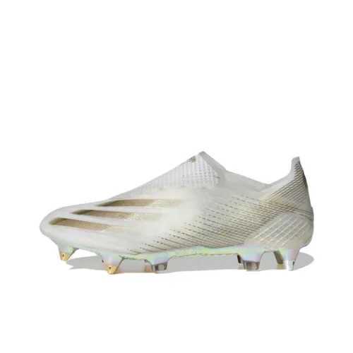 adidas Women's X Ghosted+ SG 'White Metallic Gold Melange'