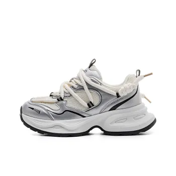 RENBEN Abrasion Resistant Breathable Coverage Balance Height Increasing Low Top Chunky Sneakers Unisex