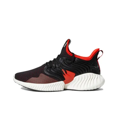 Adidas Alphabounce Instinct Running Shoes Men Low-Top Black/Red/White