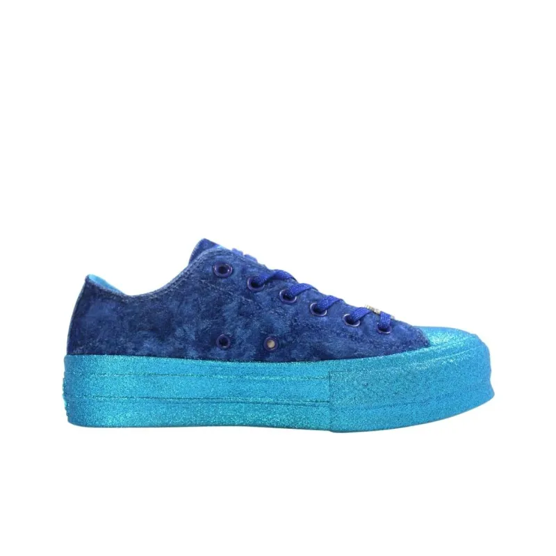Converse Chuck Taylor All Star Lift Ox Miley Cyrus Blue Women's-1