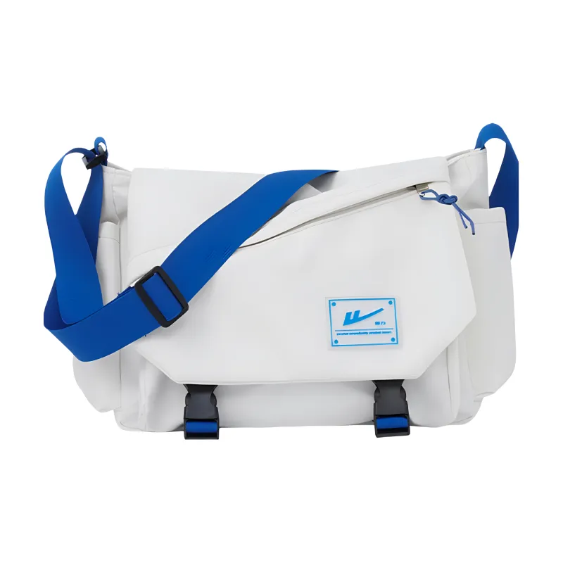 Warrior Nylon Crossbody Bag Regular Unisex Black/White-6