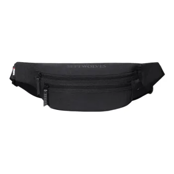 SEPTWOLVES Fabric Sling Bag, Shoulder Bag, Crossbody Bag Regular Men's Black