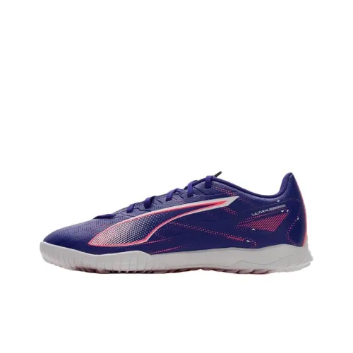 PUMA Ultra 5 Soccer Shoes Men Low-Top Blue Purple/Pink/PUMA White