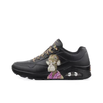 Snoop Dogg x Skechers Uno Slip Resistant Low Top Casual Shoes Men's Black