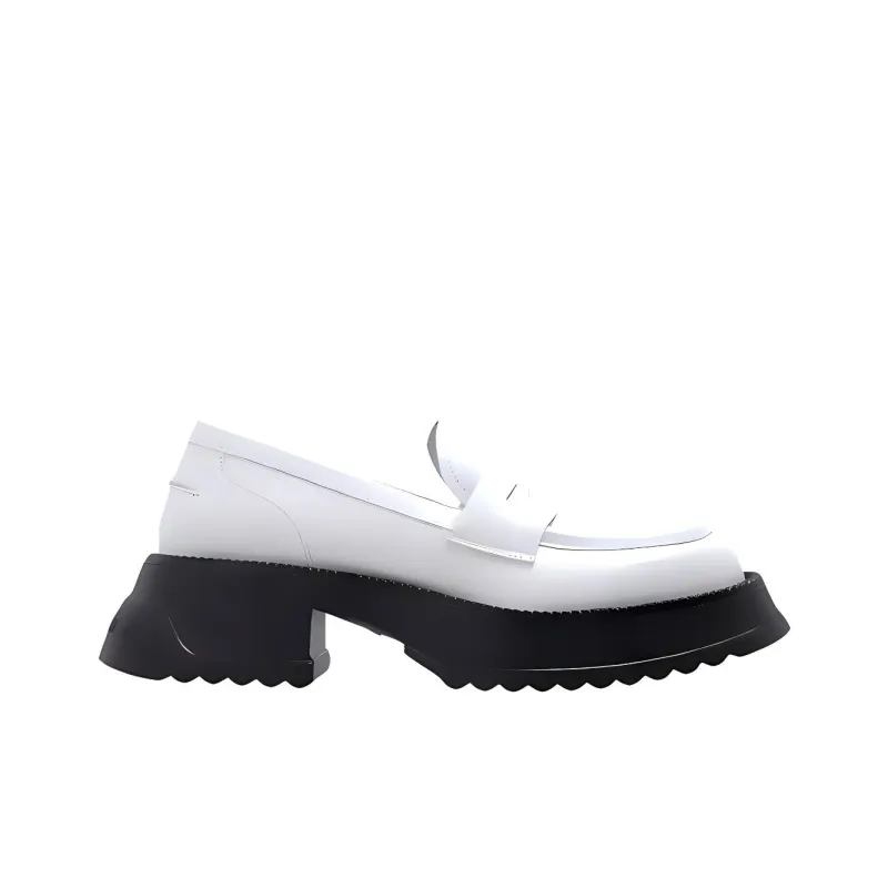 MARNI Two-tone Leather Loafers-1