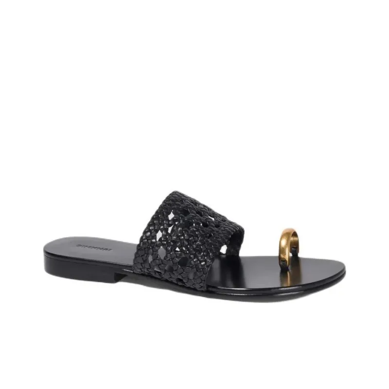 JONATHAN SIMKHAI Slide Slippers Women's Black-3