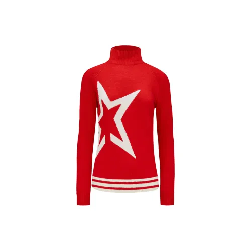 Perfect Moment Sweaters Women's Bright Red