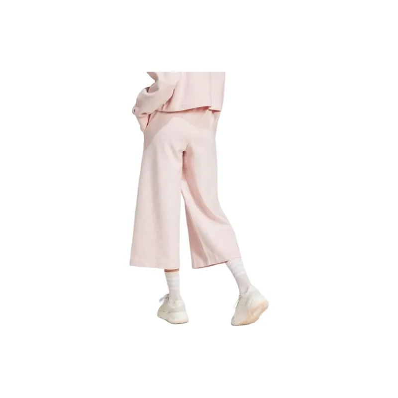 Adidas Free Shipping With AdiClub All Szn Rib 7/8-Length Wide Leg Pants-1