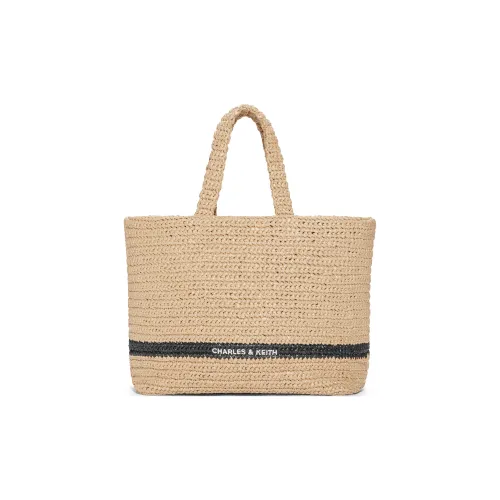 CHARLES&KEITH Fabric/Polypropylene Shoulder Bag Women's Beige