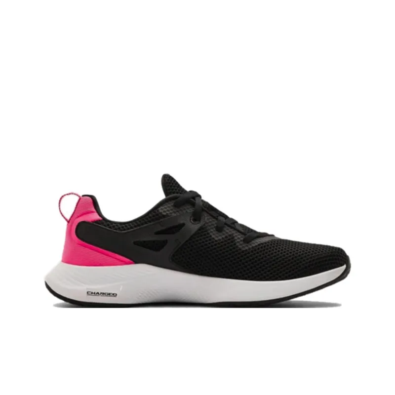 Under Armour Charged Breathe Trainer 2 Running Shoes Black/Pink Women's-1