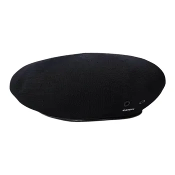 KANGOL Synthetic Leather Polyester Modified Acrylic Berets Unisex Black