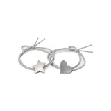 2 Pack (Stars Hair Tie+Heart Hair Tie)