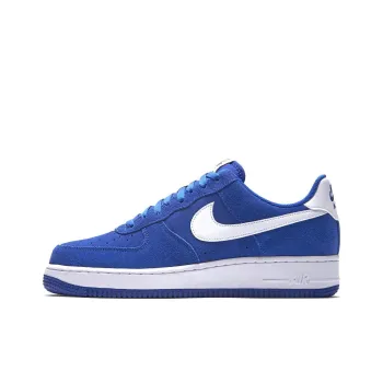 Nike Air Force 1 Suede Hyper Cobalt Coverage Cushioning Wear-Resistant Low-Top Skateboard Shoes Unisex Blue