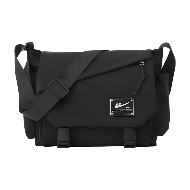 Warrior Nylon Crossbody Bag Regular Unisex Black/White-0