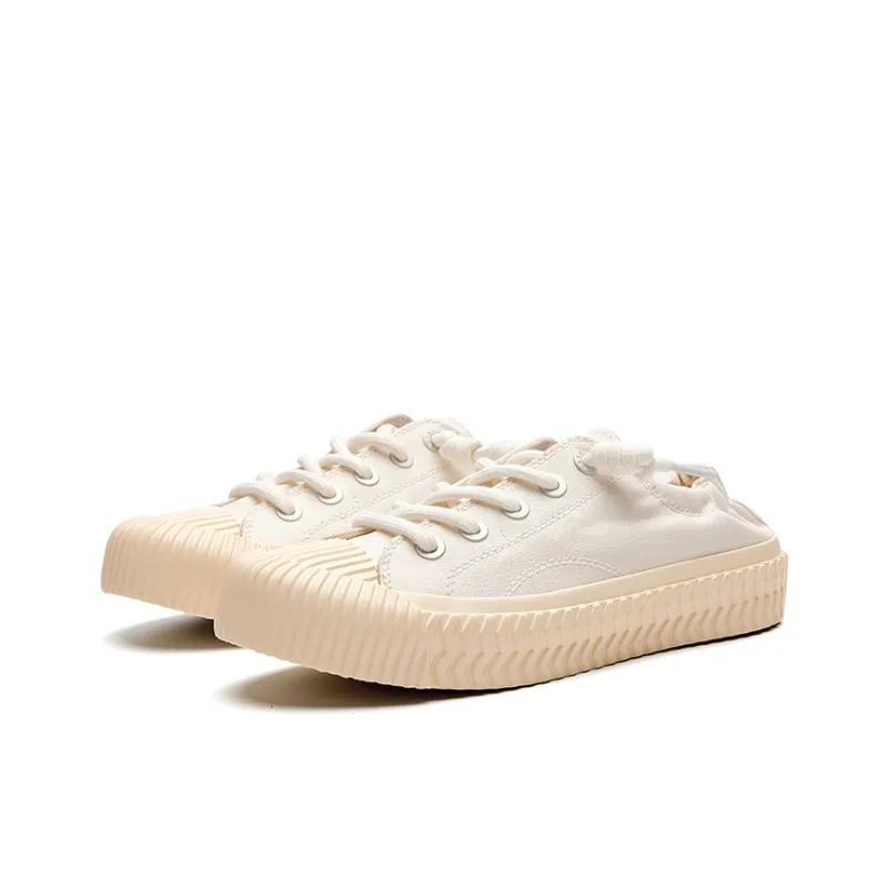Excelsior Canvas Shoes Unisex Low Top White-1