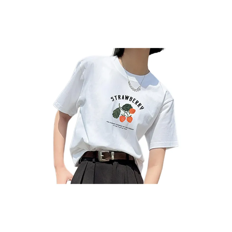 Weixi T Shirts Women's White-1