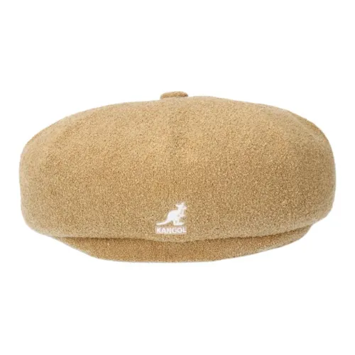 KANGOL Acrylic Modified Acrylic Nylon Berets Unisex Khaki