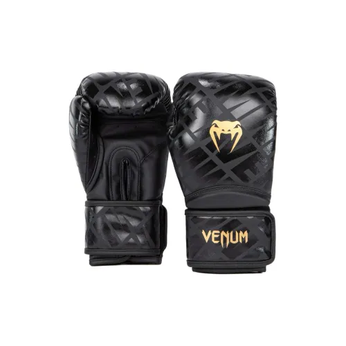 VENUM Boxing Gloves Synthetic Leather Unisex Black Gold
