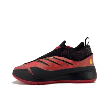Dame 9 Bape X Adidas 'Black Scarlet'