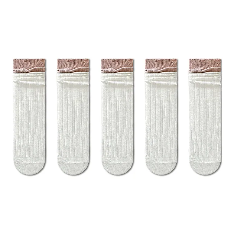 Taste The Color Mid Calf Socks Women's 5 Pack-8