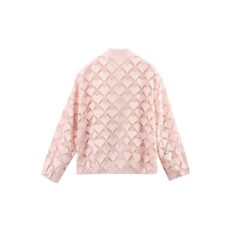 A Paradise For Awakening Cropped Coats Women's Pink-1