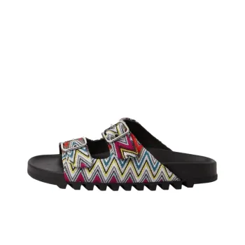 MISSONI Zig Zag Pattern Slip On Sandals