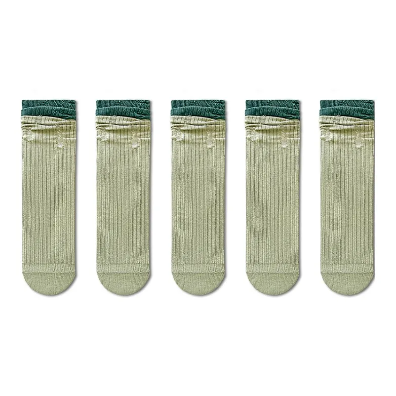 Taste The Color Mid Calf Socks Women's 5 Pack-11