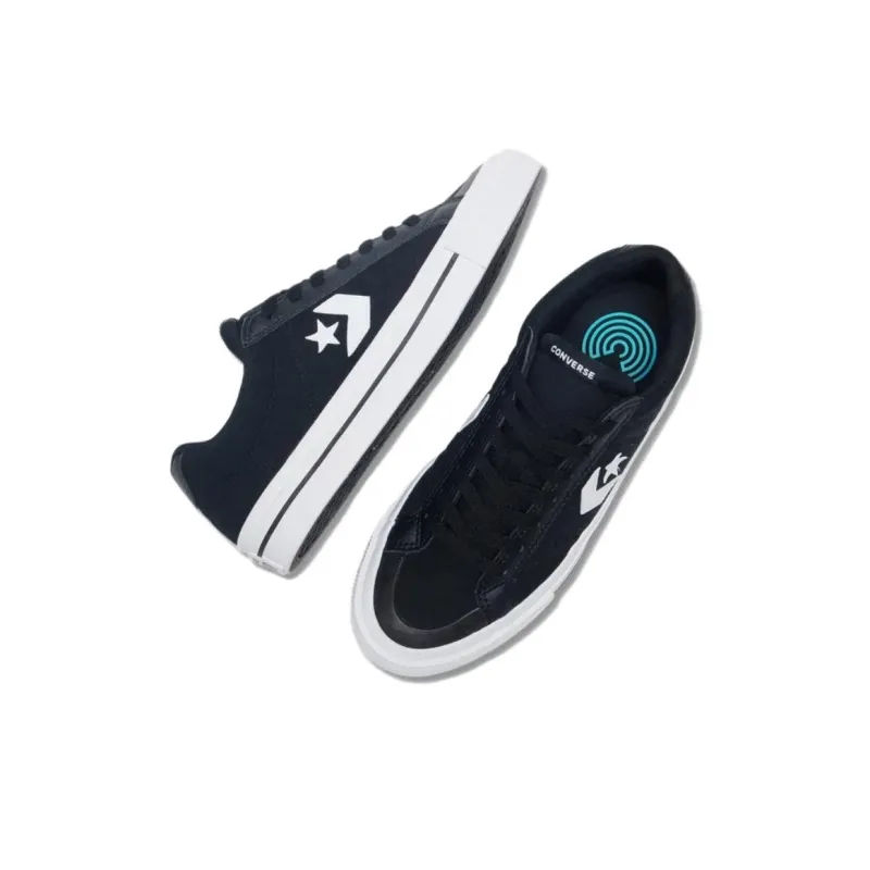 Converse Sport Casual Anti Slip Wear Resistant Low Top Skateboard Shoes Unisex Black-3