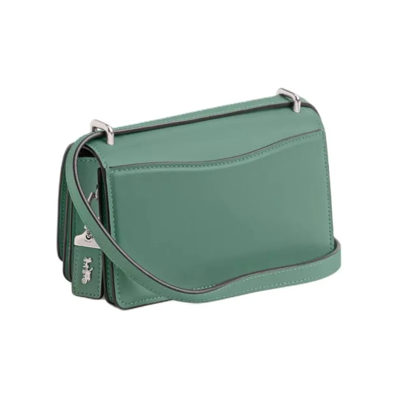 COACH Bandit Refined Calfskin Shoulder Bag, Crossbody Bag Trumpets Women's Blue Crystal-1