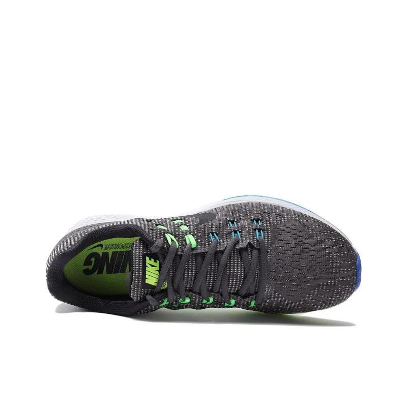 Nike Zoom Structure 19 Cushioning, Wear Resistant Low Top Running Shoes Men's Black Green-4