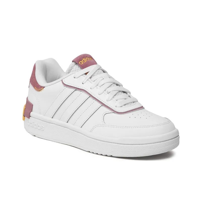Adidas Postmove SE Anti Slip Wear Resistant Low Top Skateboard Shoes Women's White Pink-2