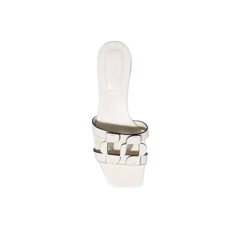 JONATHAN SIMKHAI Slide Slippers Women's White-4