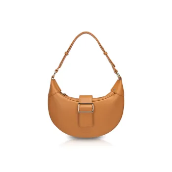 Unitude Cow Leather Shoulder Bag Regular Women's Caramel Brown