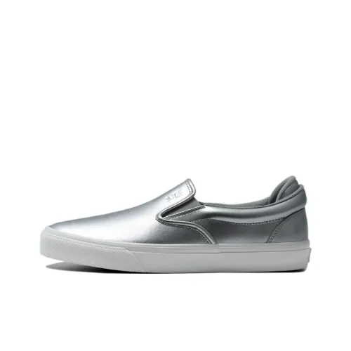 GOLUCK Skateboard Shoes Unisex Low-top Silver