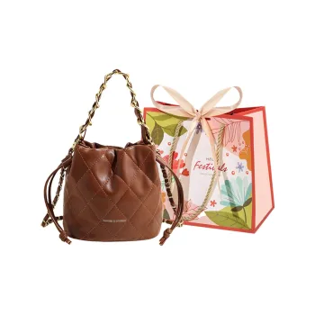 Cwatcun PU Shoulder Bag, Handbag Regular Women's Brown/Black/White