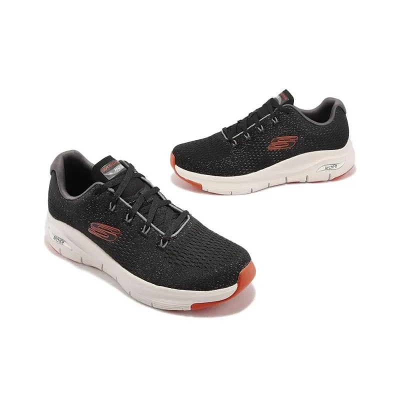 Skechers Arch Fit Abrasion Resistant Breathable Low Top Casual Shoes Men's Black-2